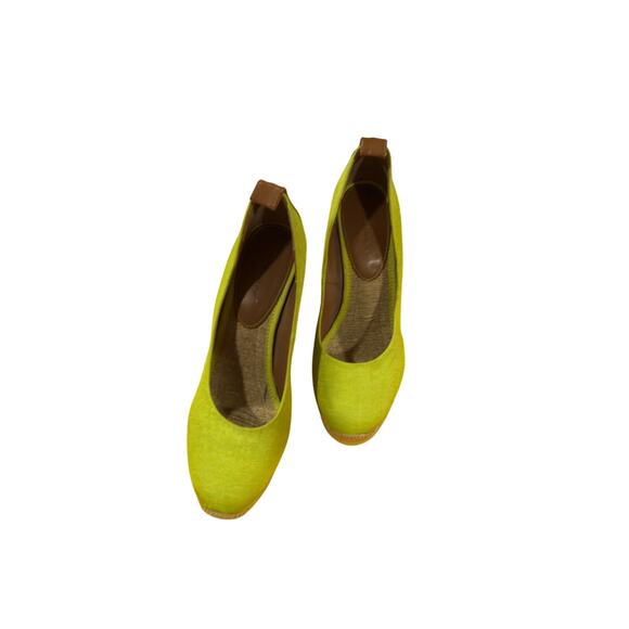 BCBG Women’s Platform Lime Green Wedge Heels Women Size 9 - Picture 3 of 17